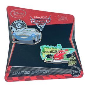 Disney Store Cars 2 Finn McMissile Francesco Bernoulli Limited Edition Pin Set